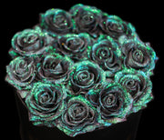 Mermaid Tail Glitter Roses - Black Box