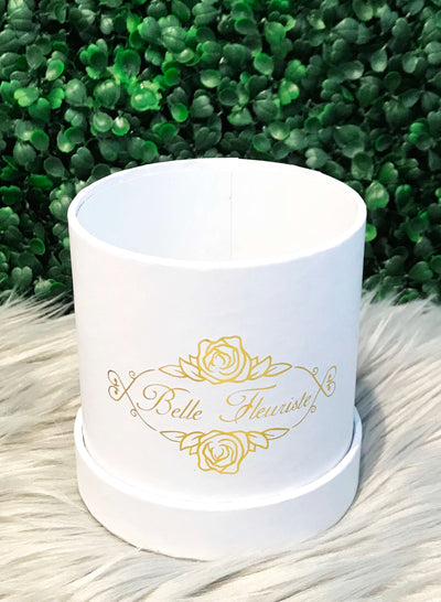 Custom Glitter Roses - White Box (3 Roses)